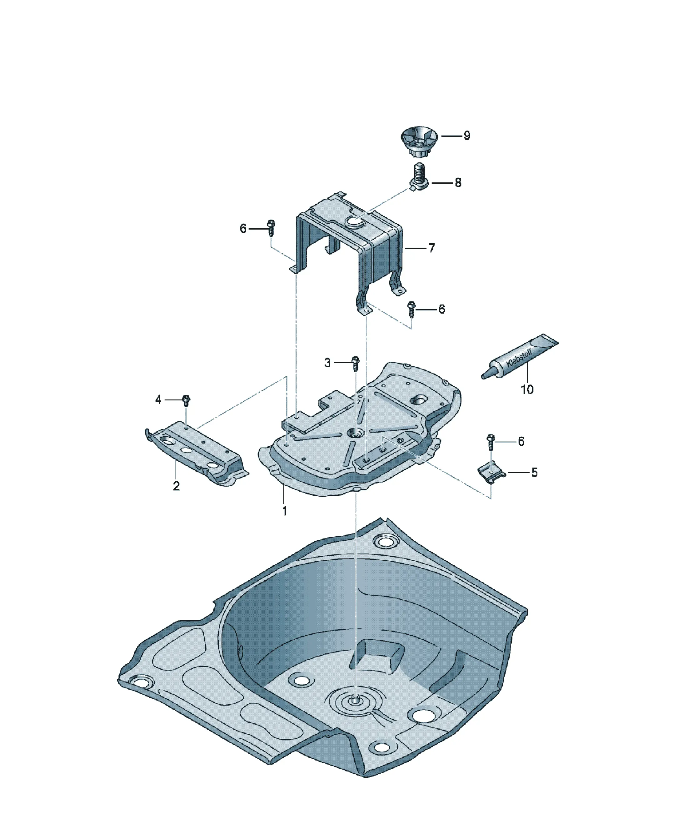 Battery mounting diagram