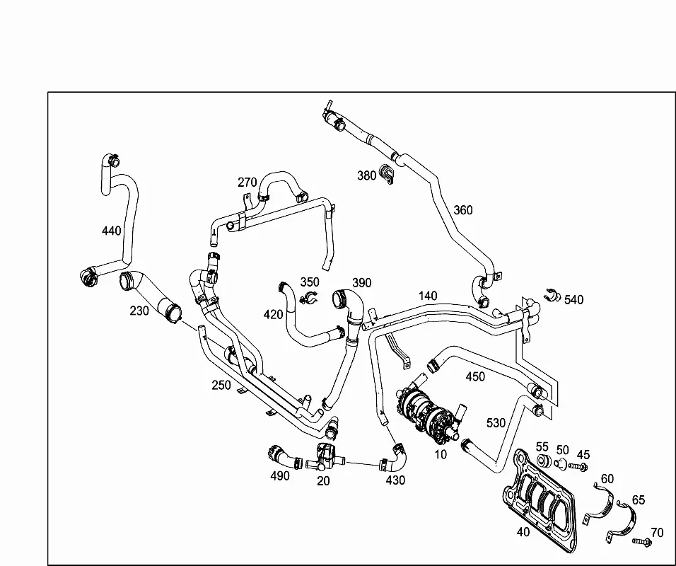 Battery cooling system diagram