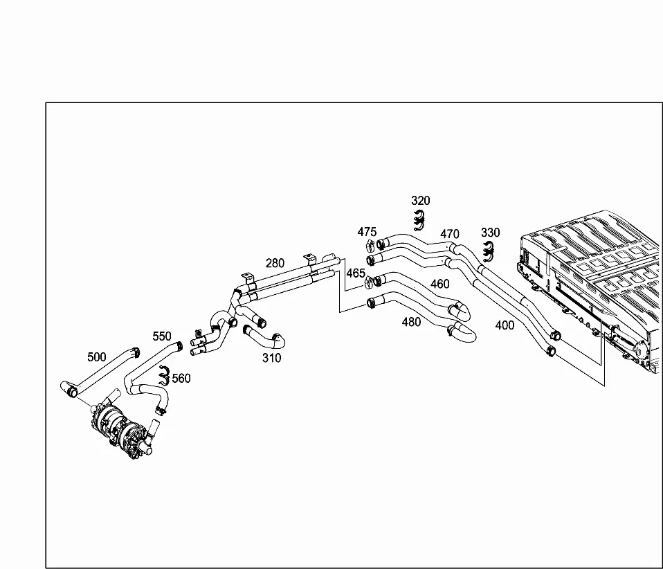 Battery cooling system diagram