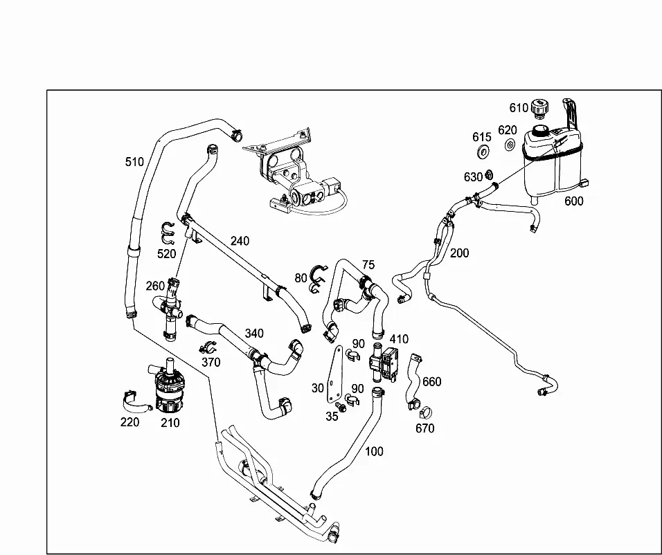 Battery cooling system diagram