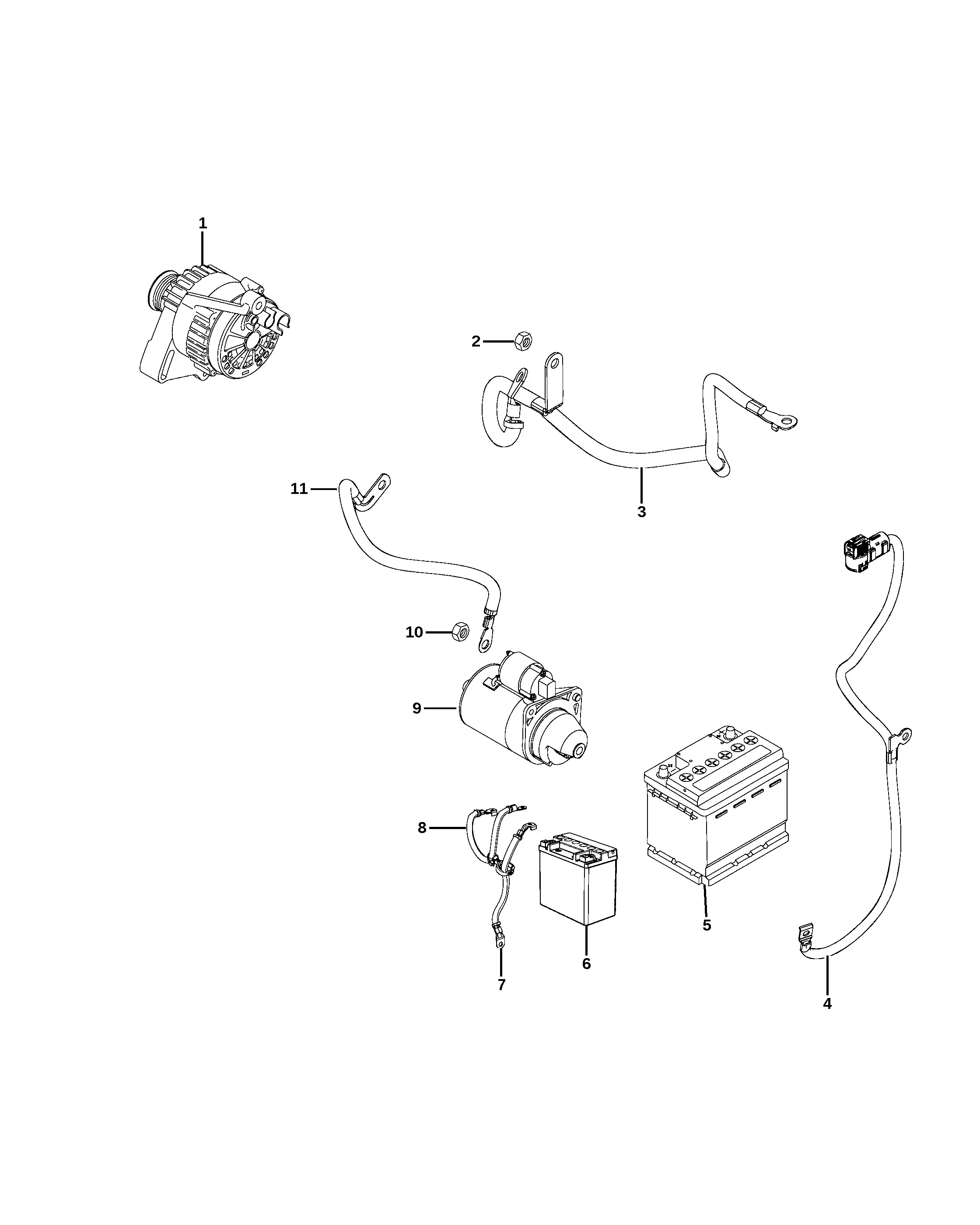Battery wiring diagram