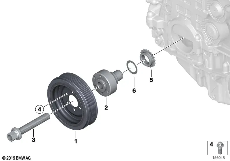 Crankshaft drive diagram