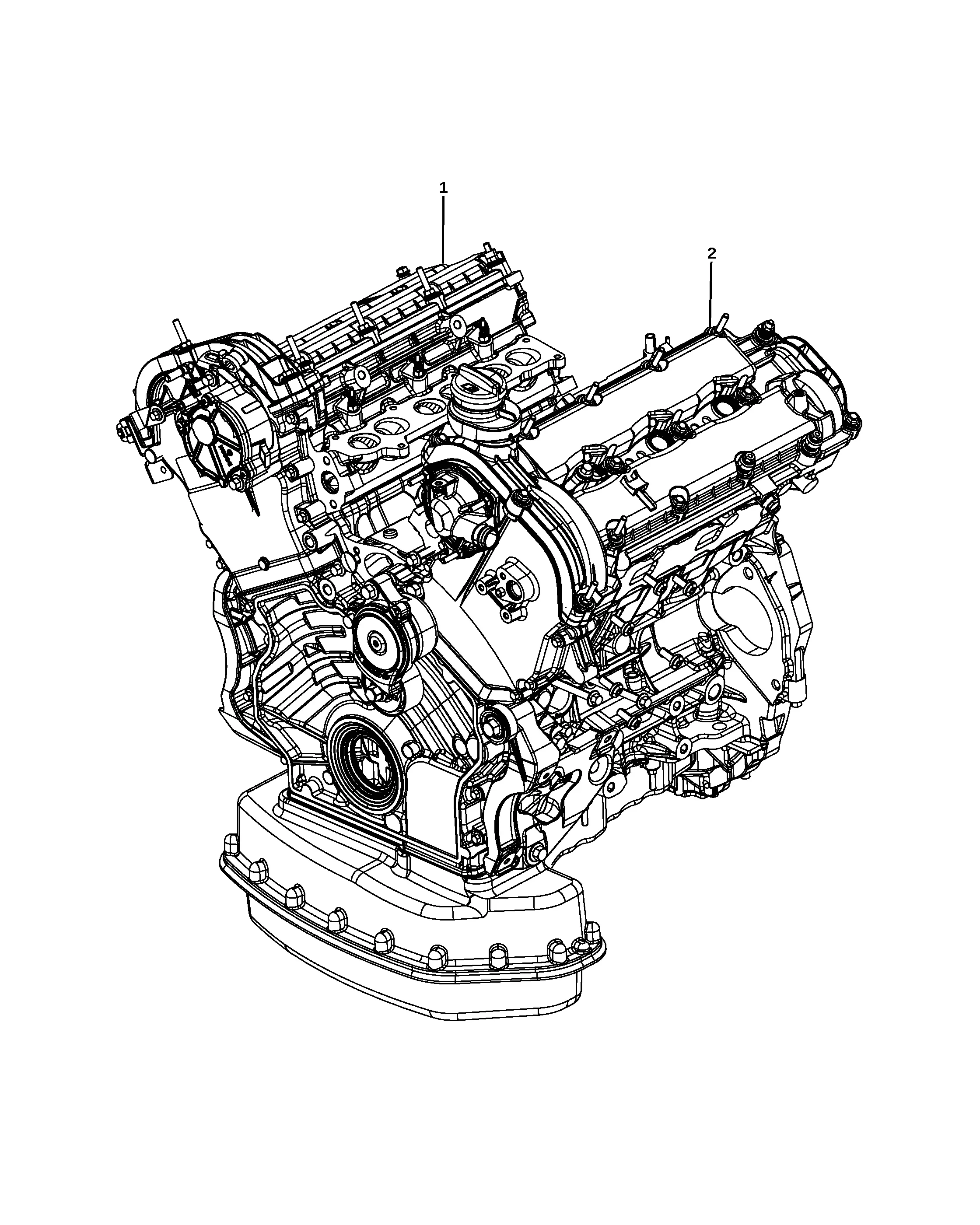 Engine assembly diagram