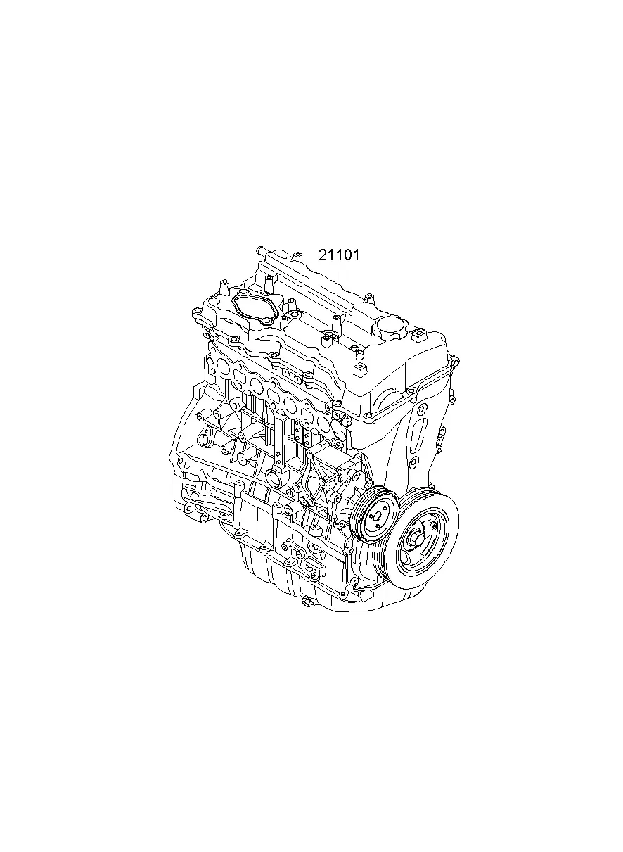 Engine assembly diagram