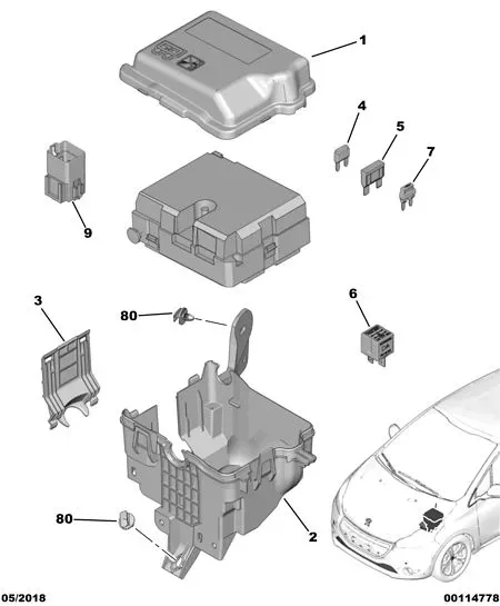 Fuse and relay box diagram