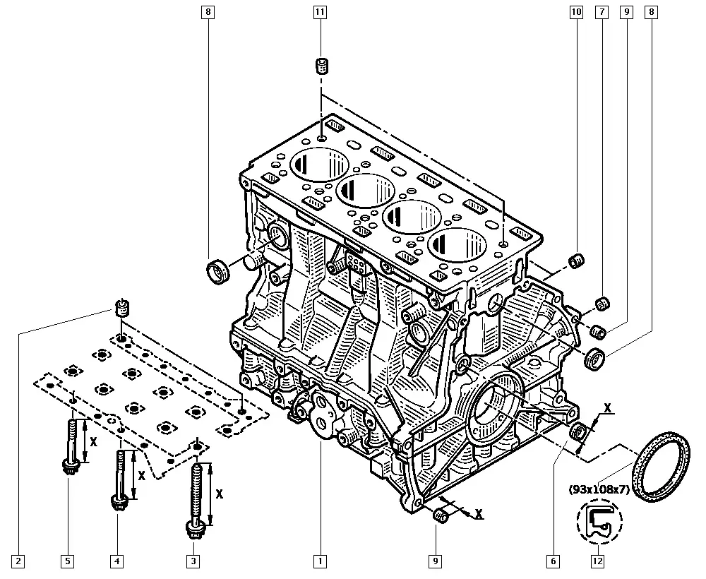 Cylinder block diagram