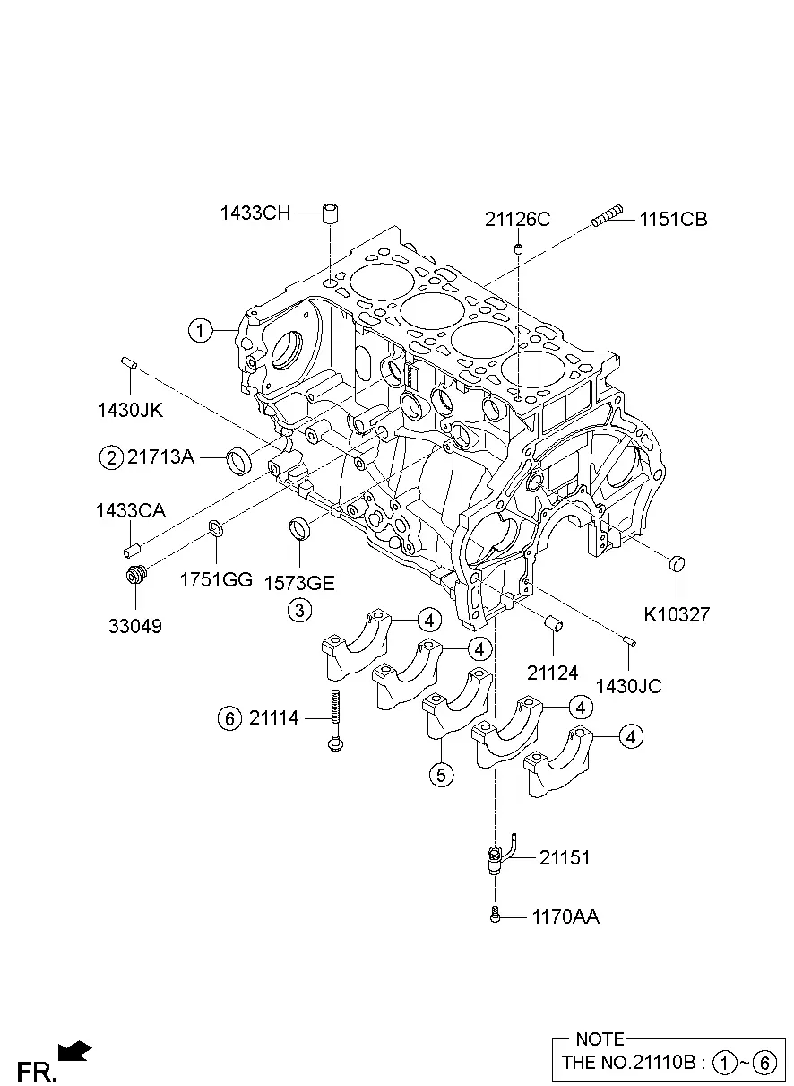 Cylinder block diagram