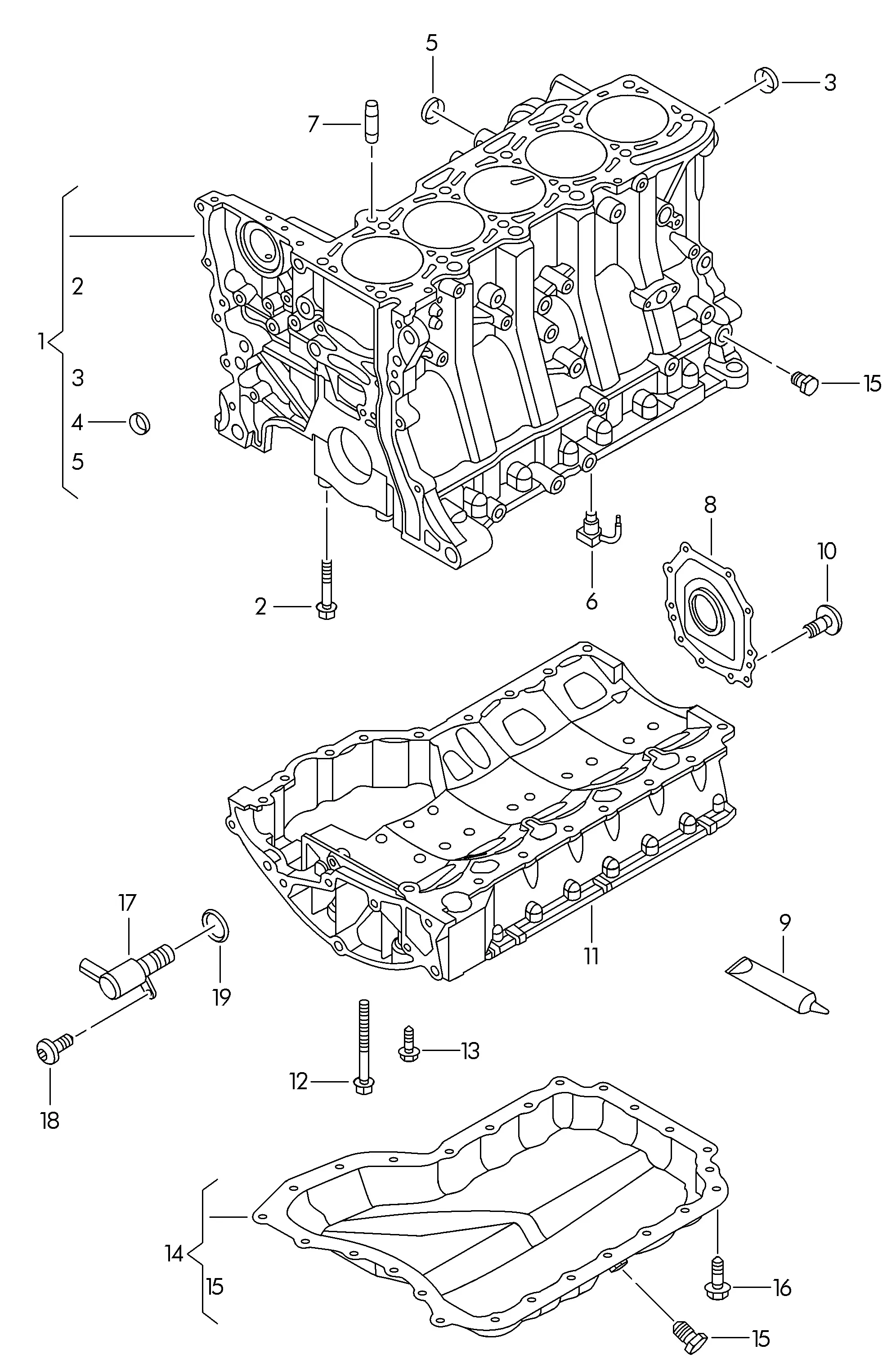 Cylinder block diagram