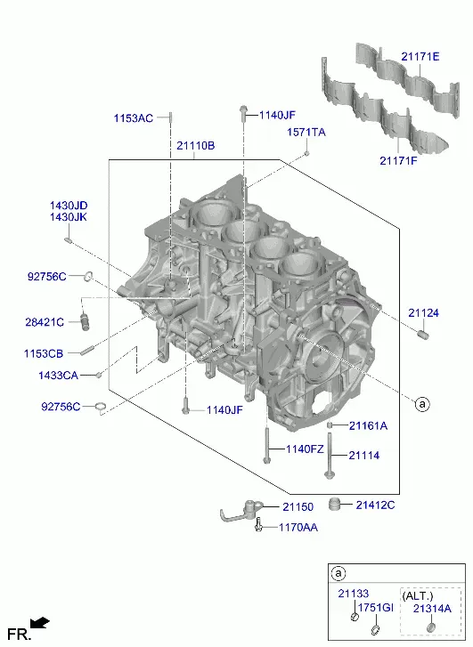 Cylinder block diagram