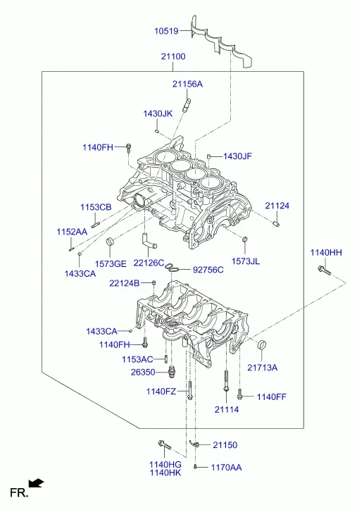 Cylinder block diagram