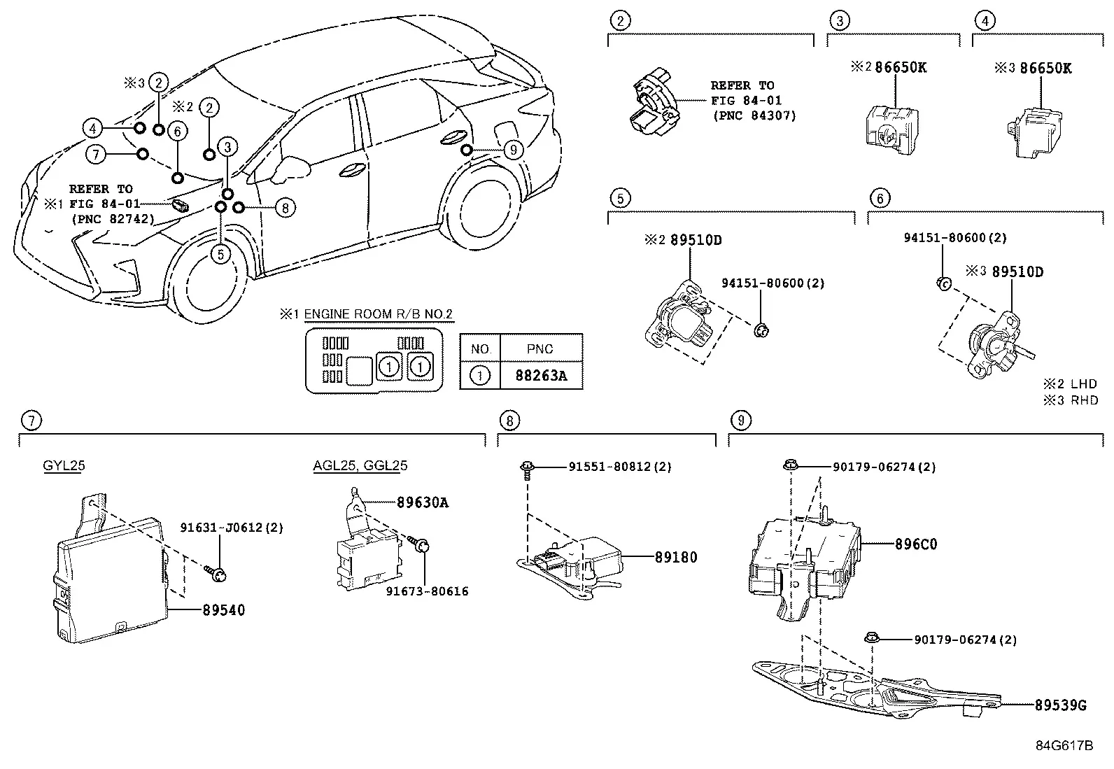 ABS control unit diagram