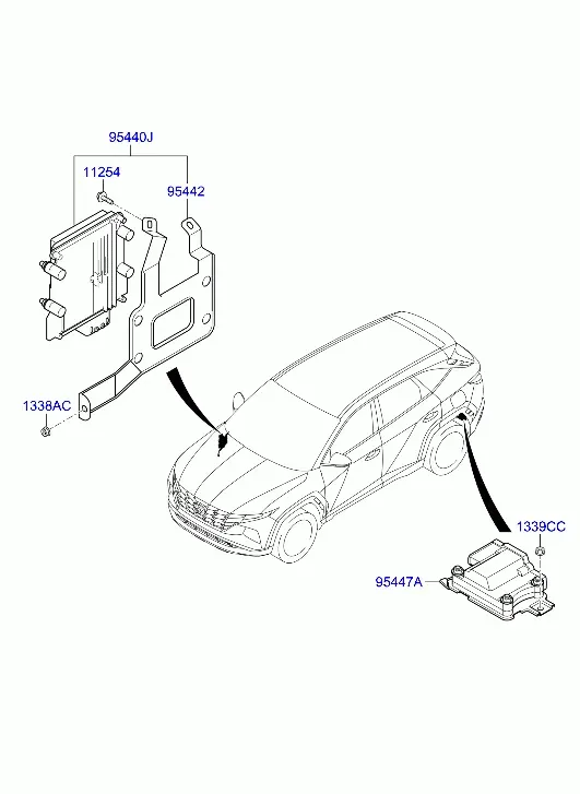 Transmission control unit diagram