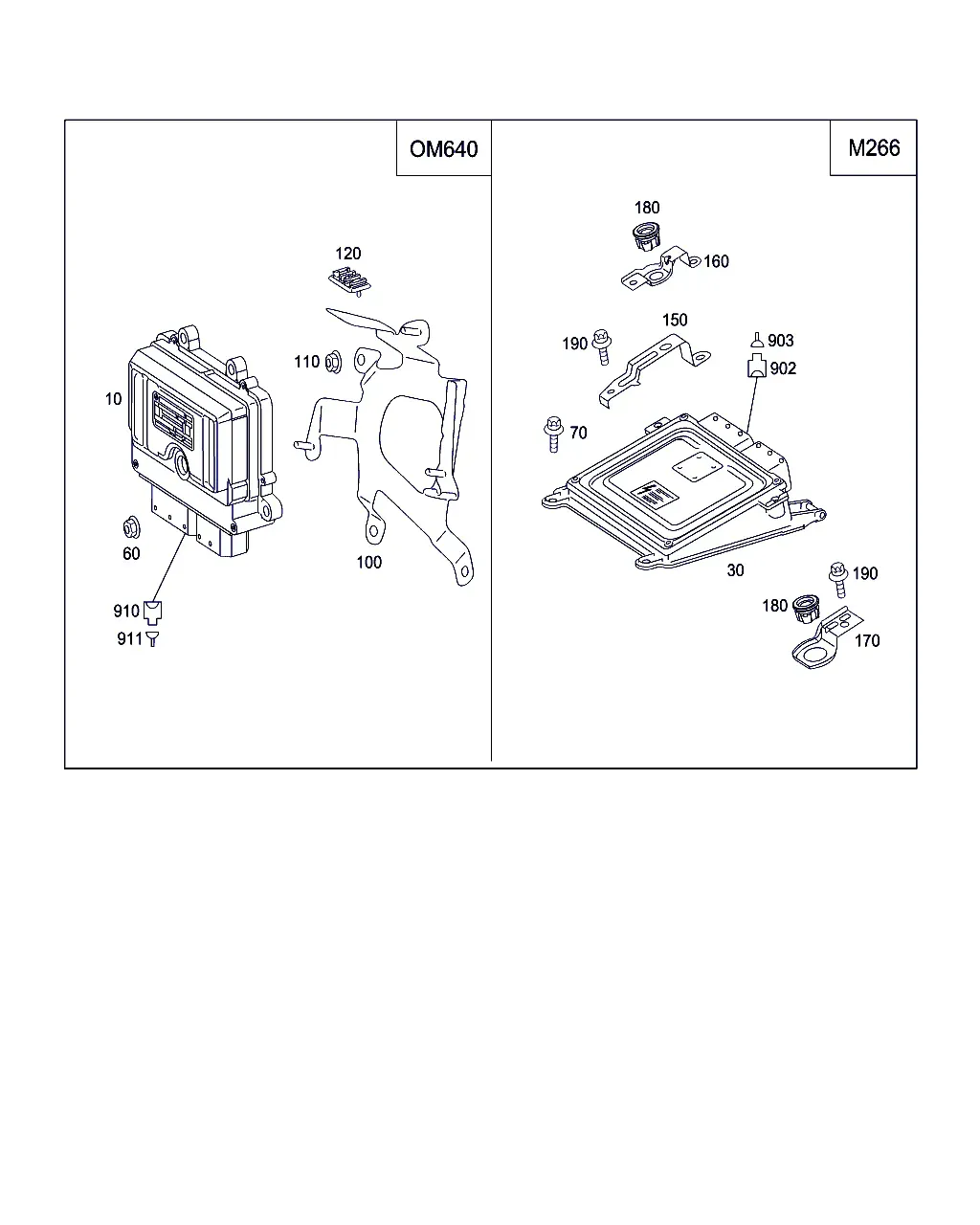 Engine control unit diagram