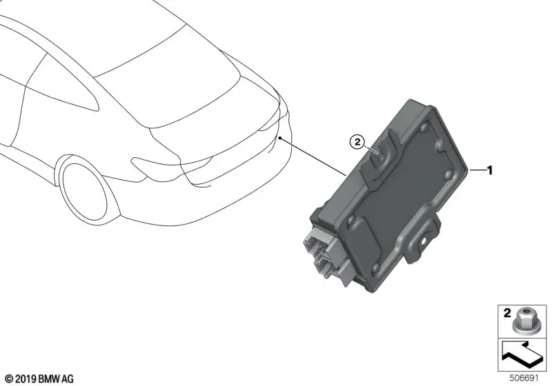 Differential lock control unit diagram