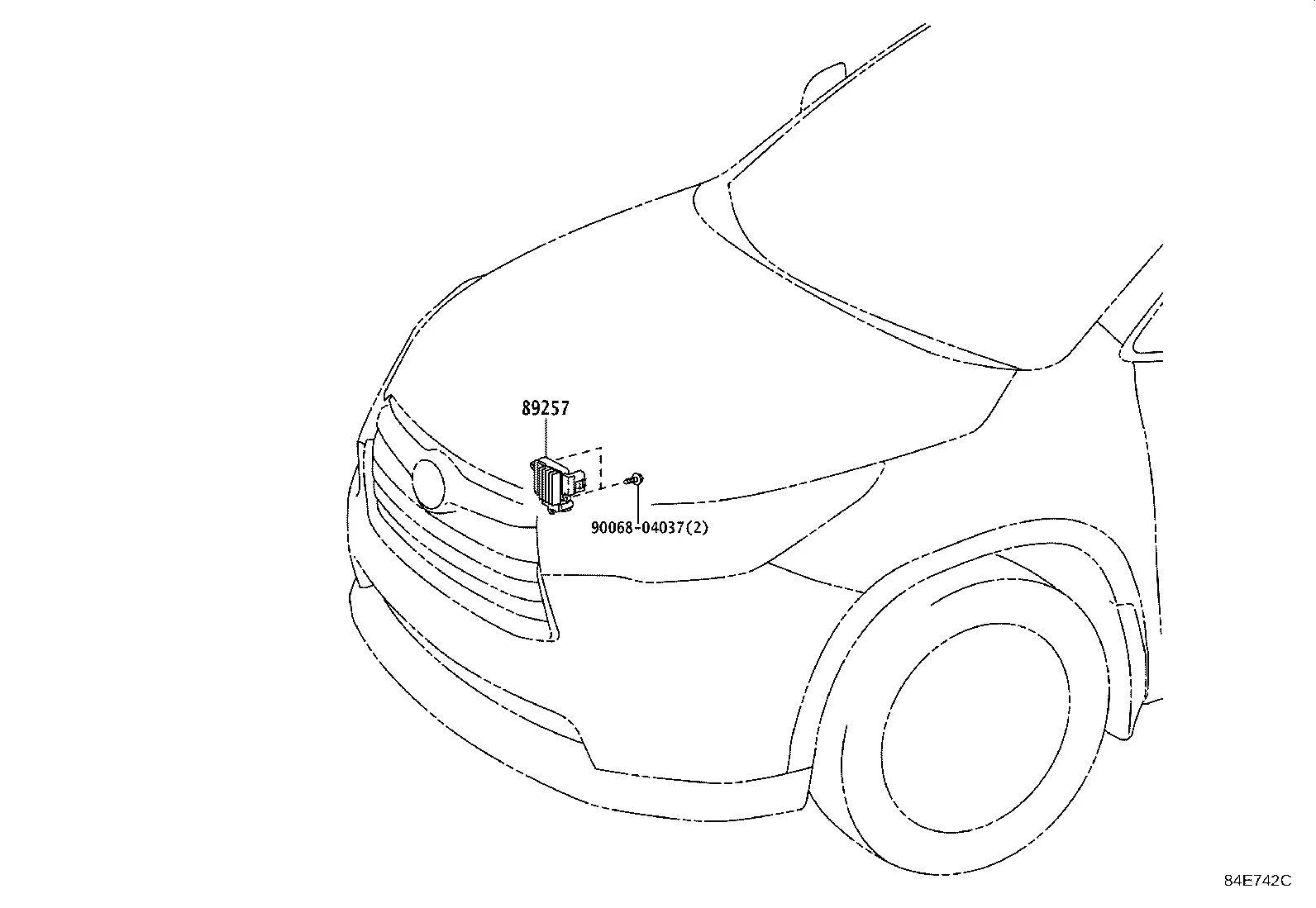 Cooling fan control unit diagram
