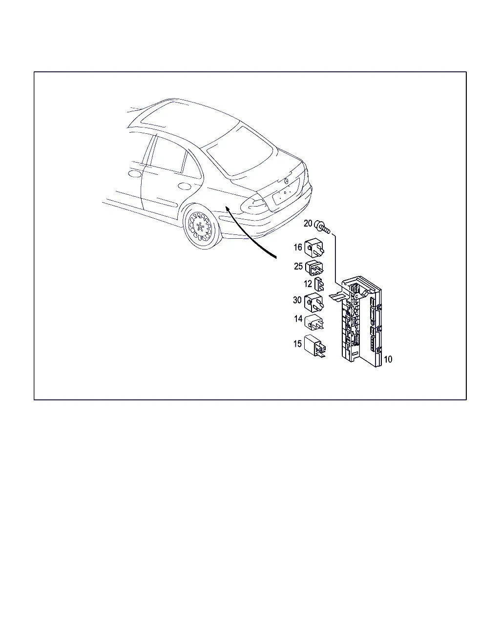 Central electrical unit diagram