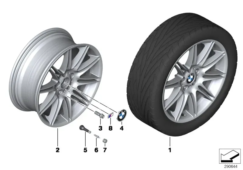 Alloy wheel diagram