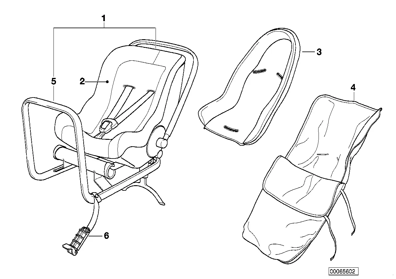 Child seat diagram