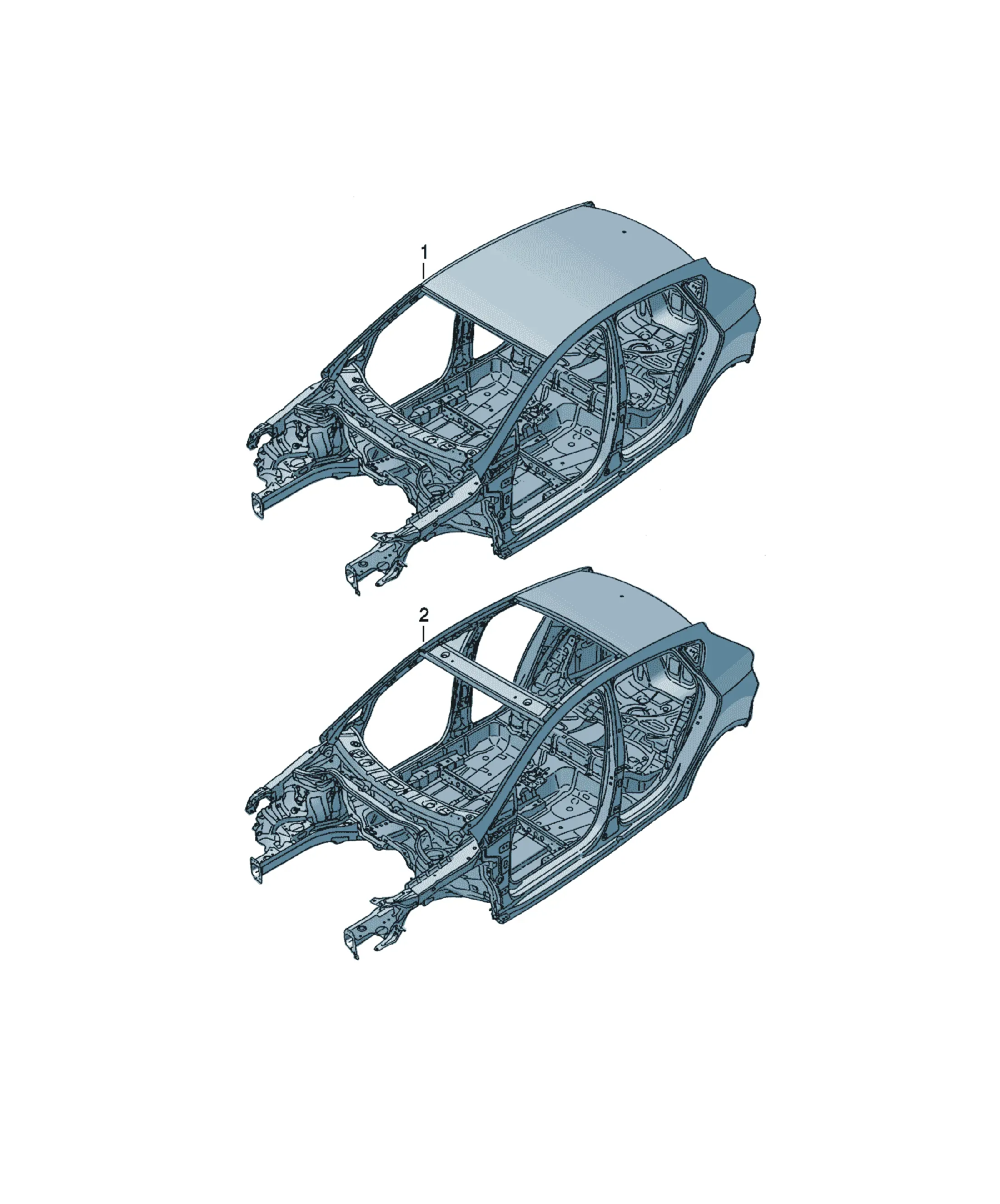 Body shell diagram