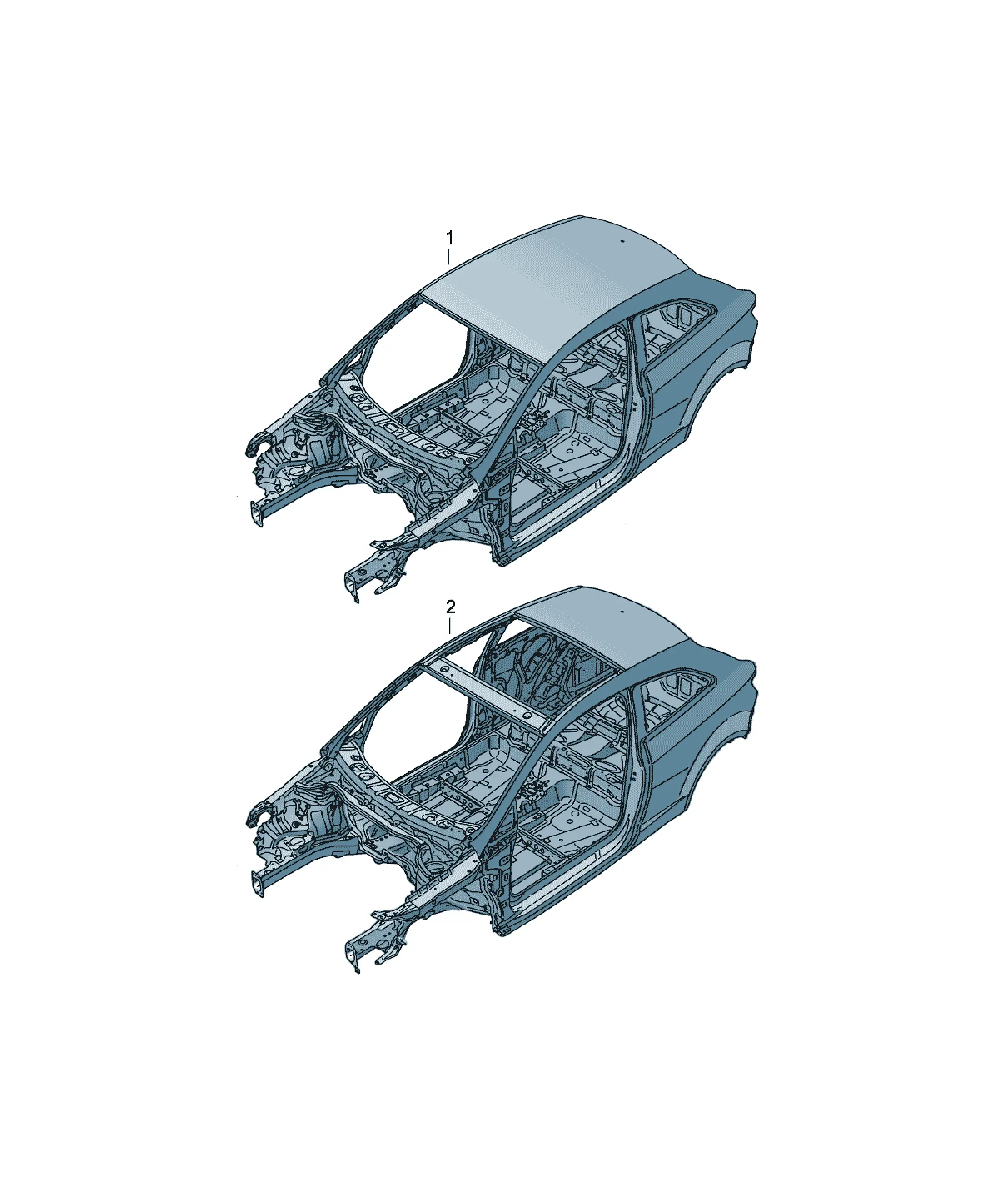 Body shell diagram