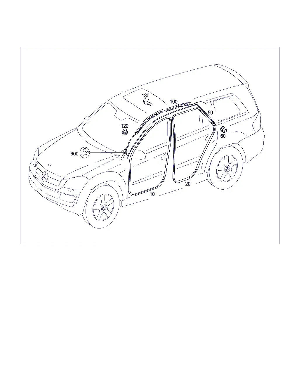 Side curtain airbag diagram