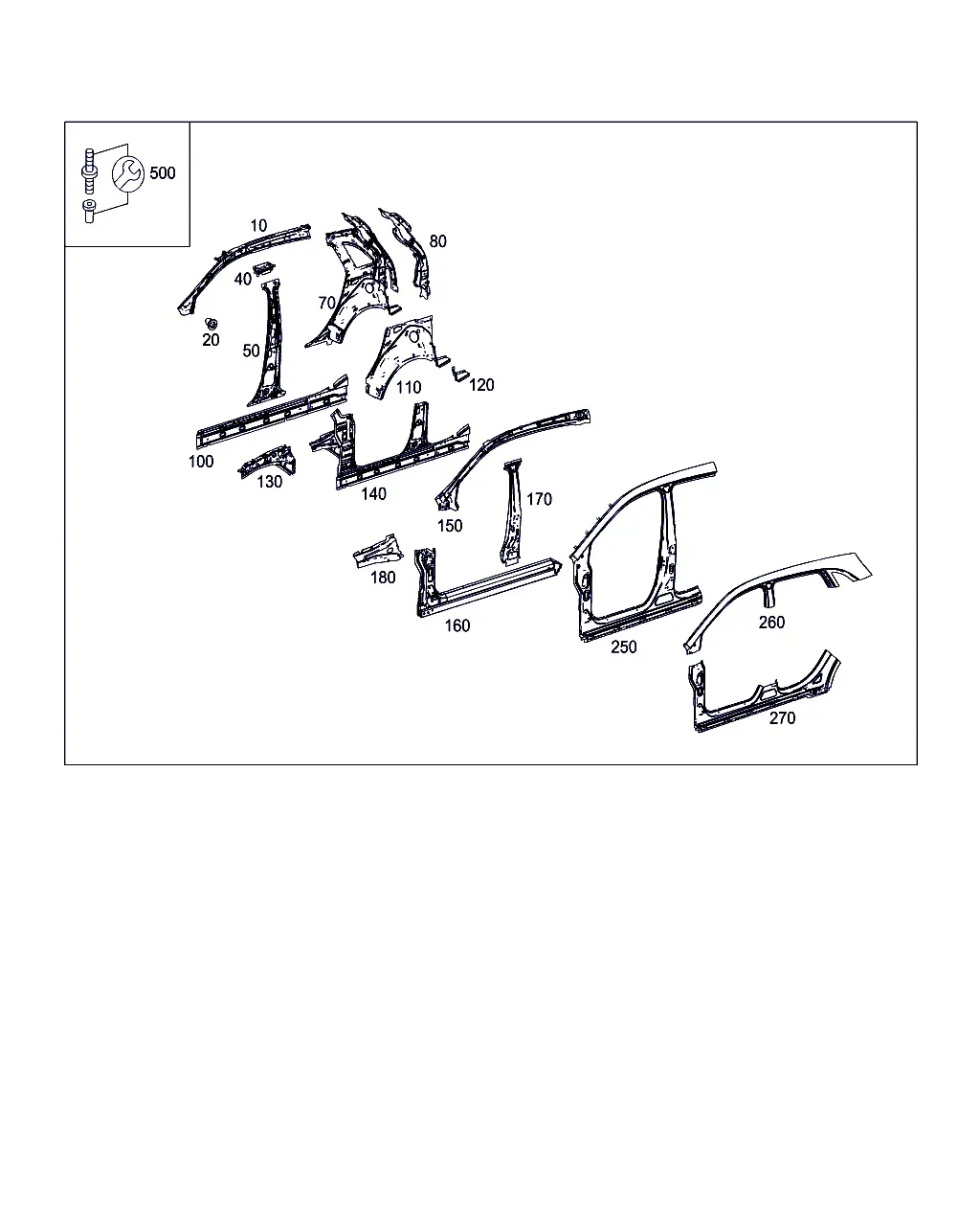 Body side panel diagram