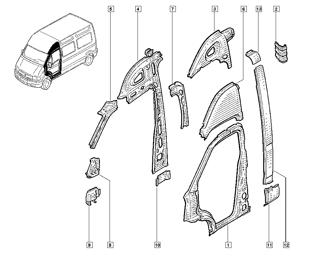 Door opening diagram