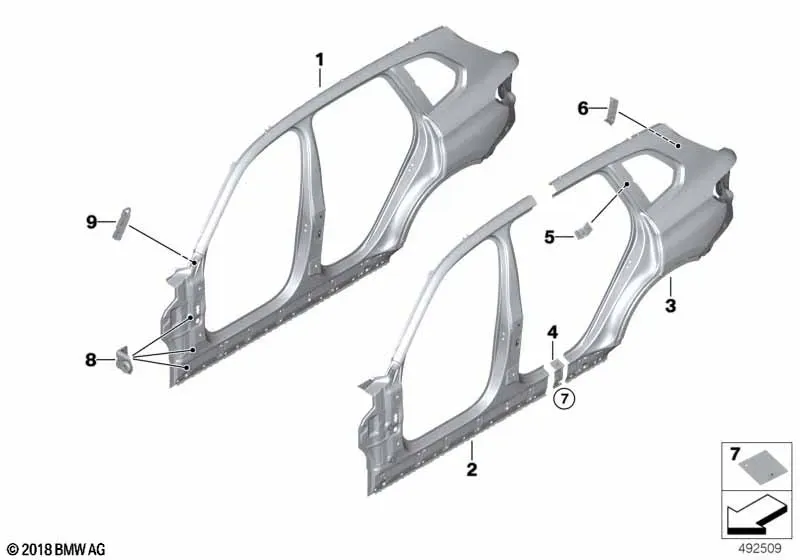 Body side panel diagram