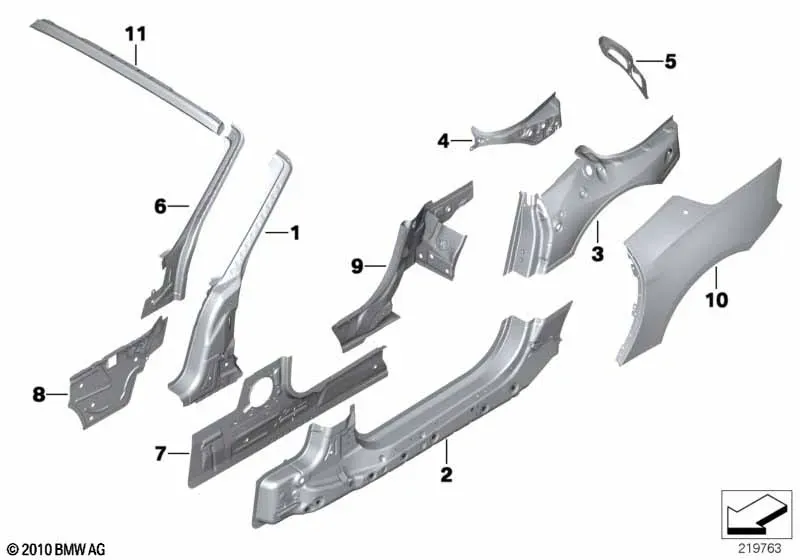 Body side panel diagram