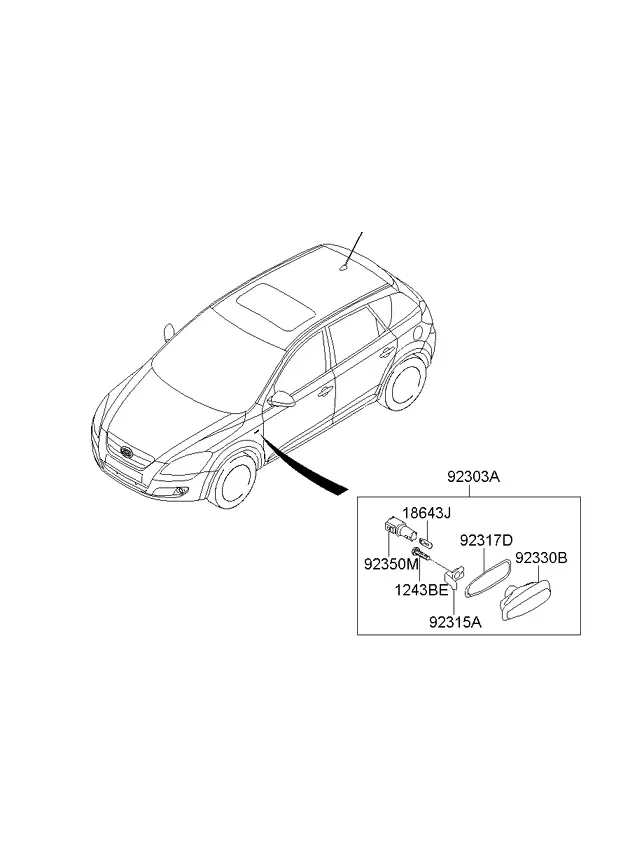 Side turn signal repeater diagram