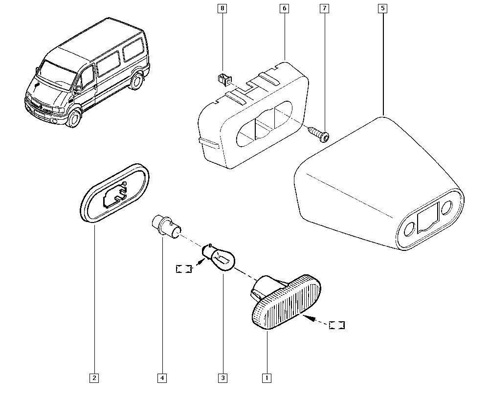 Side turn signal repeater diagram