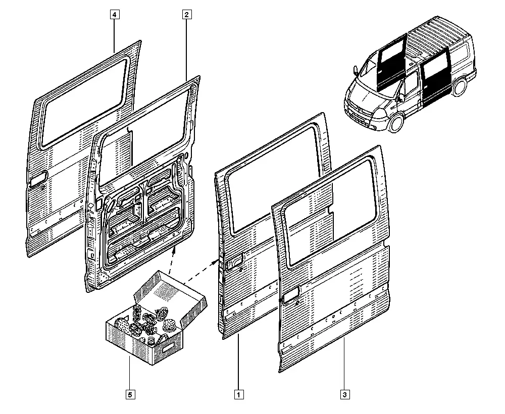 Side door diagram