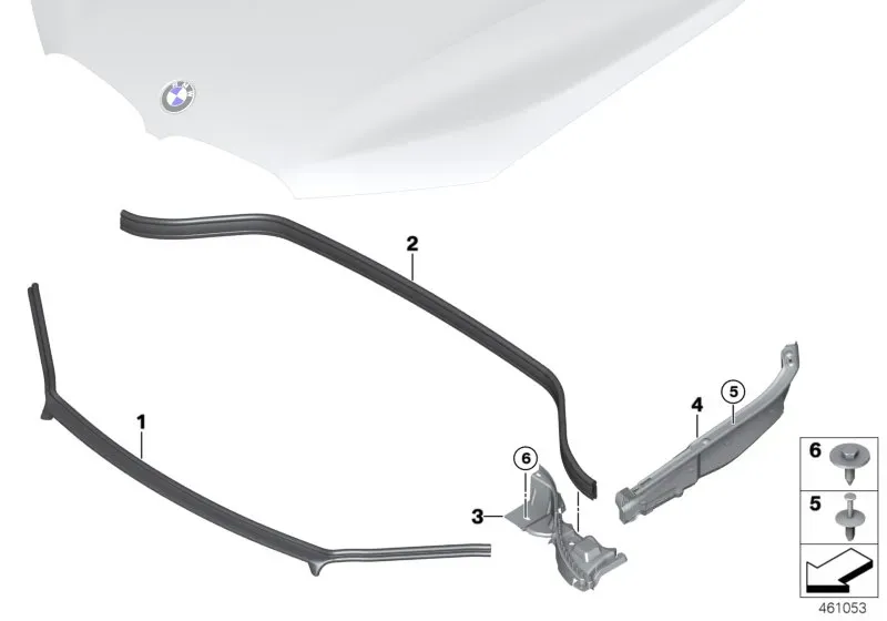 Hood seal diagram