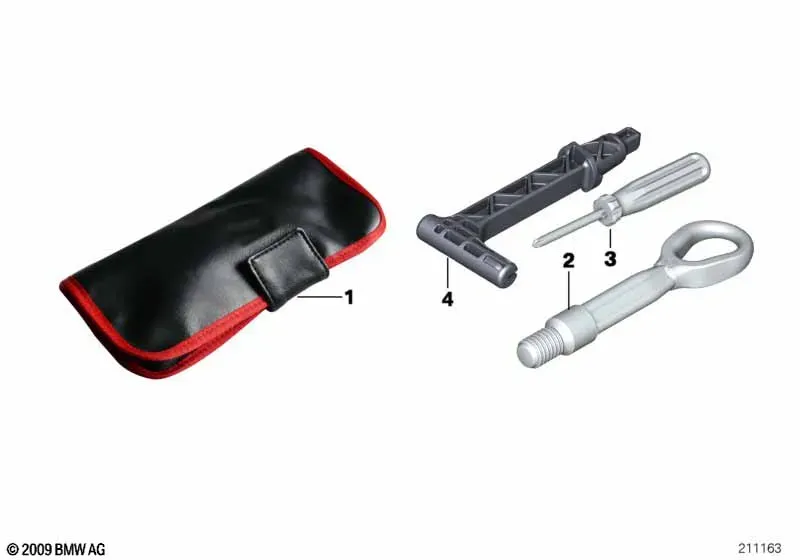 On-board tool kit diagram