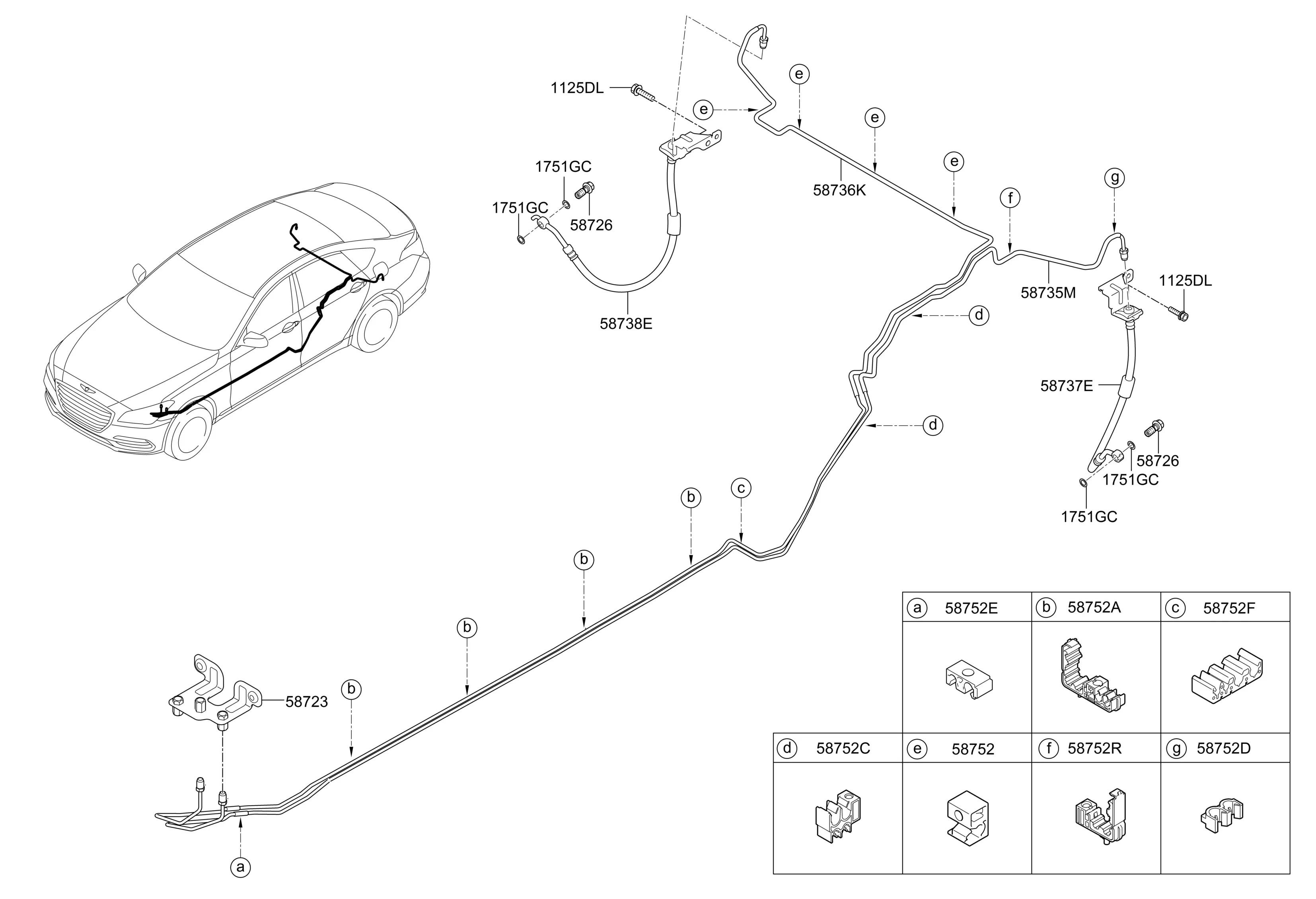 Brake lines diagram