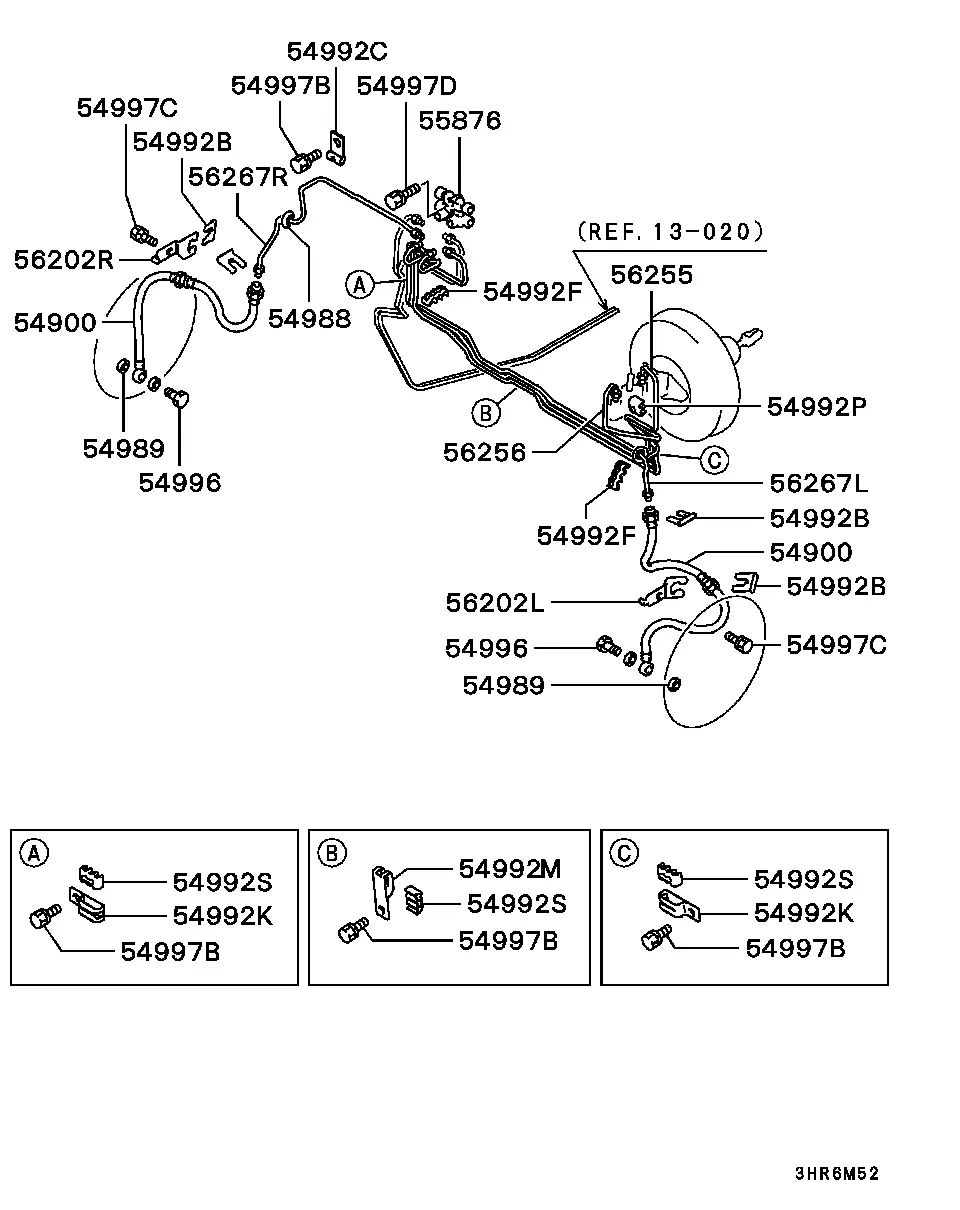 Brake lines diagram