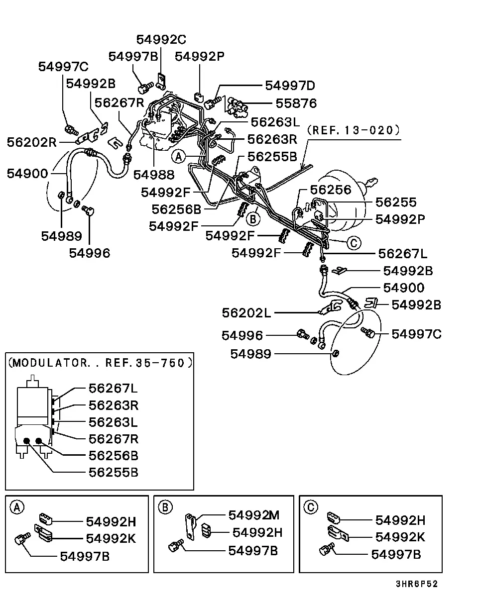 Brake line diagram
