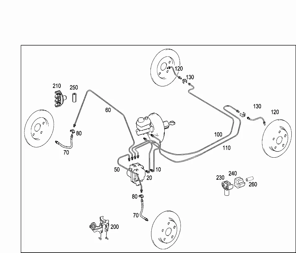 Brake lines diagram
