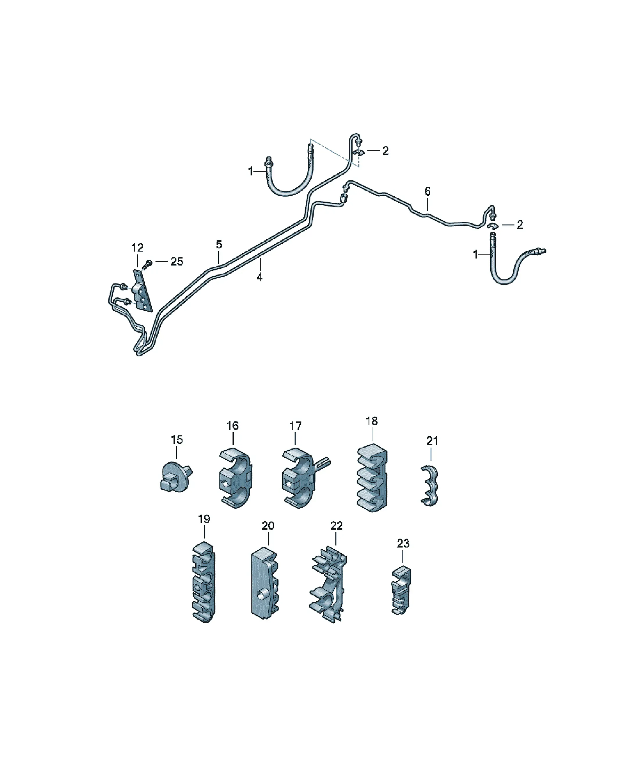 Brake line diagram