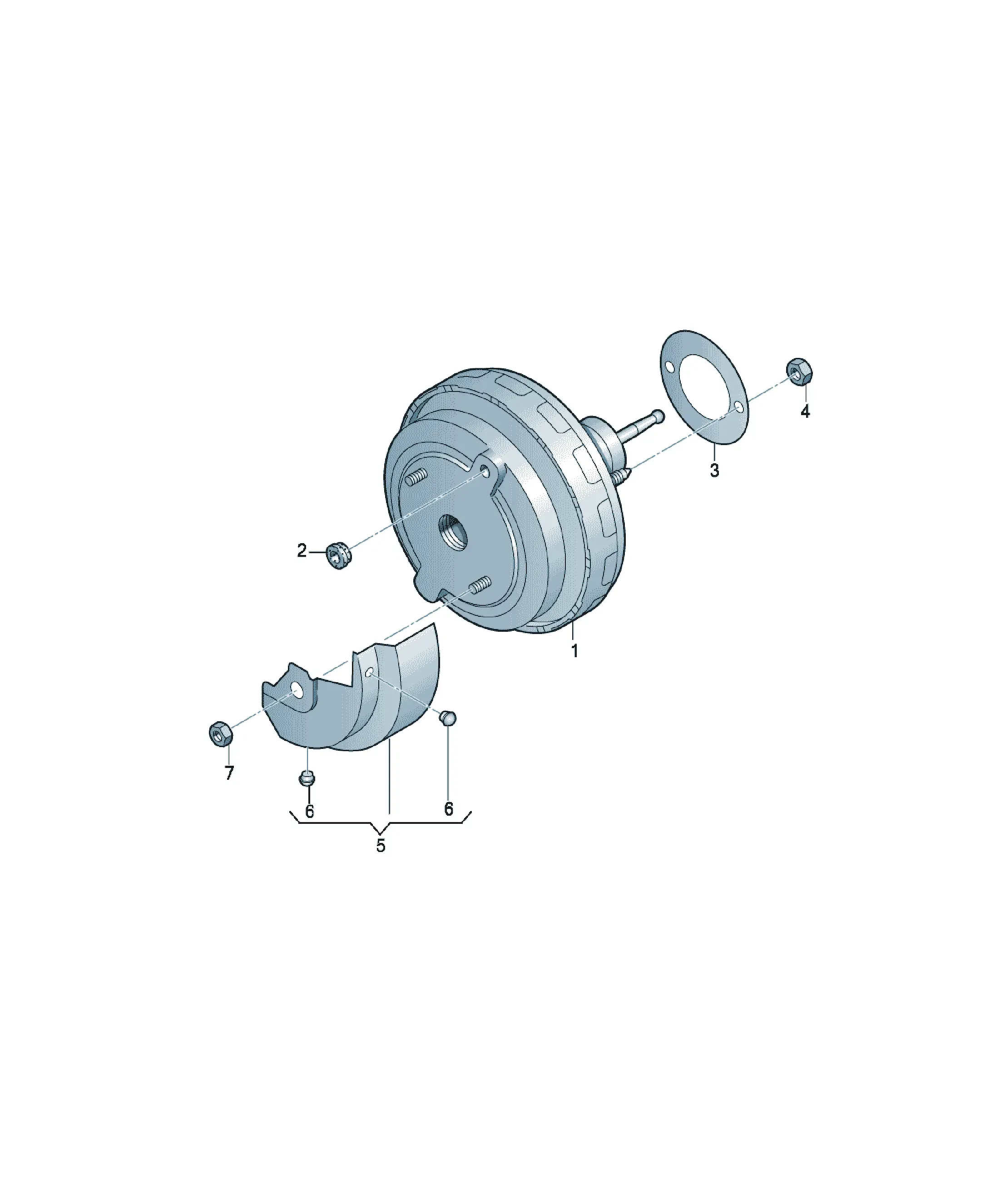 Brake booster diagram