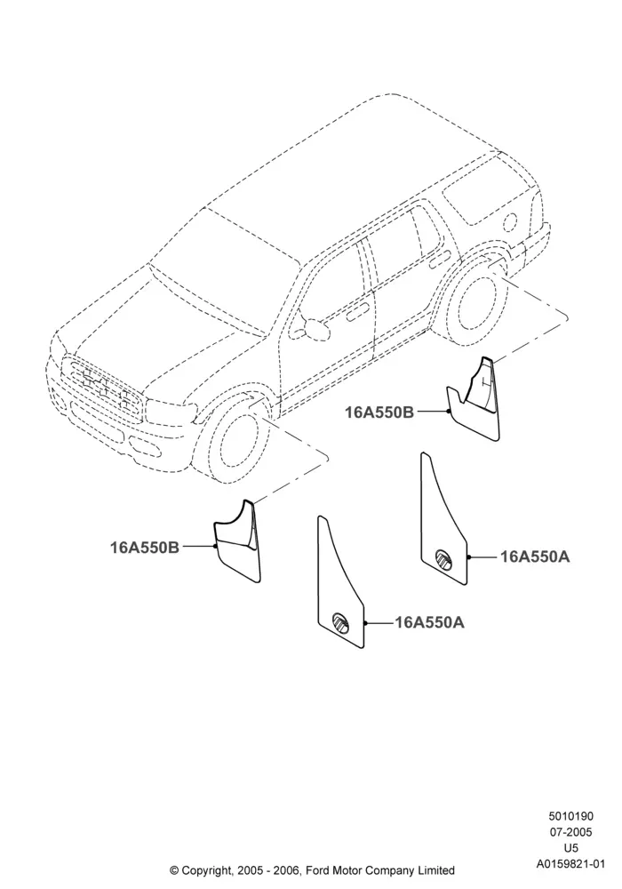 Mudflaps diagram