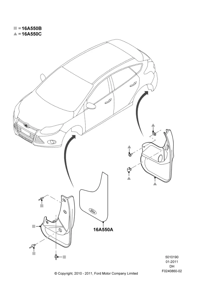 Mudflaps diagram