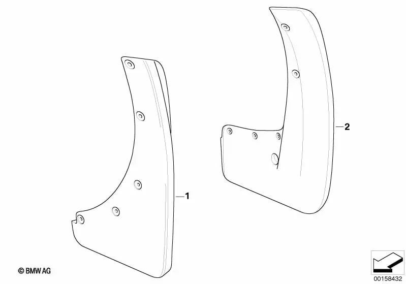 Mud guards diagram