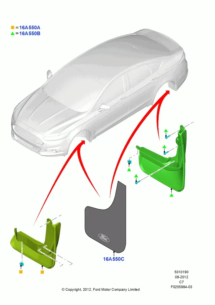 Mudflaps diagram
