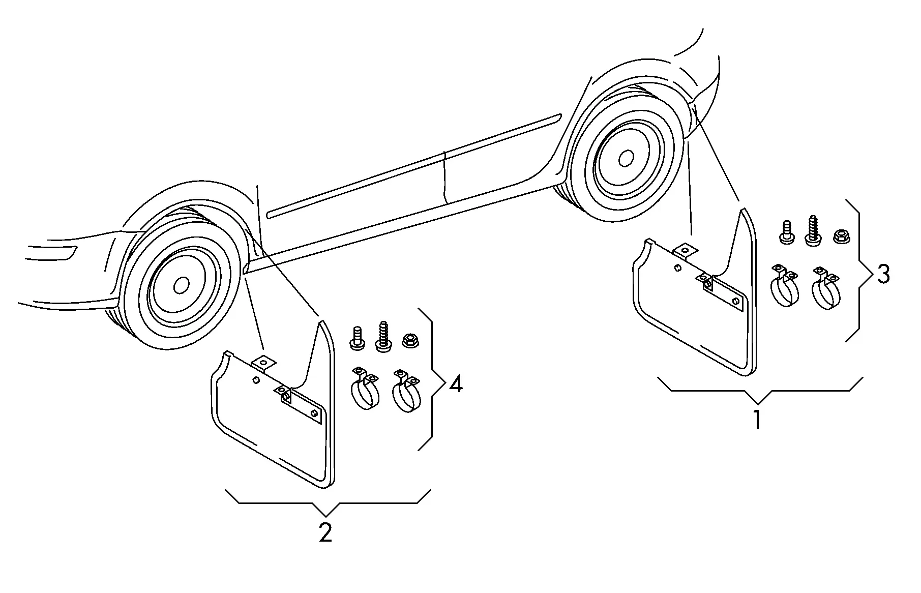Mud guards diagram