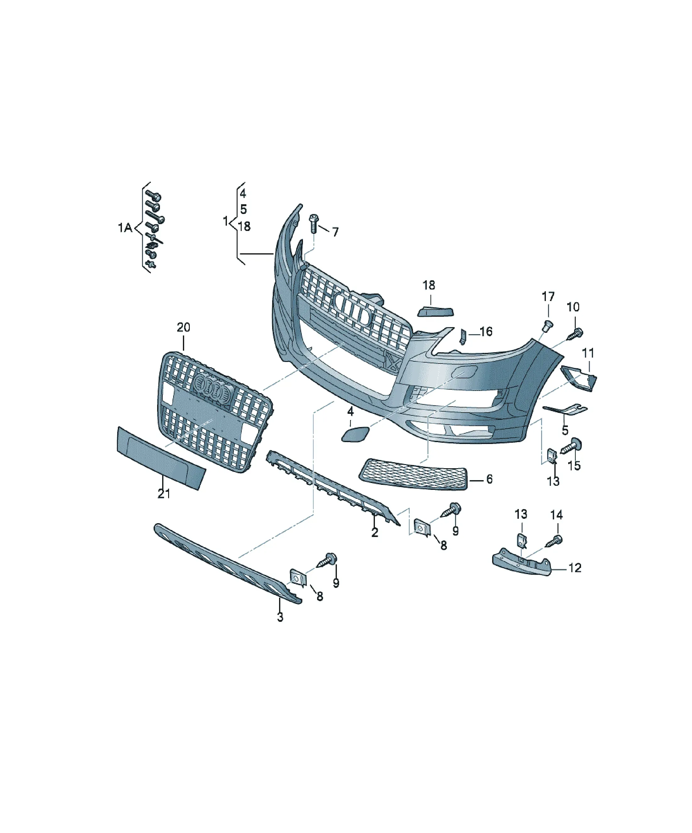Front bumper diagram