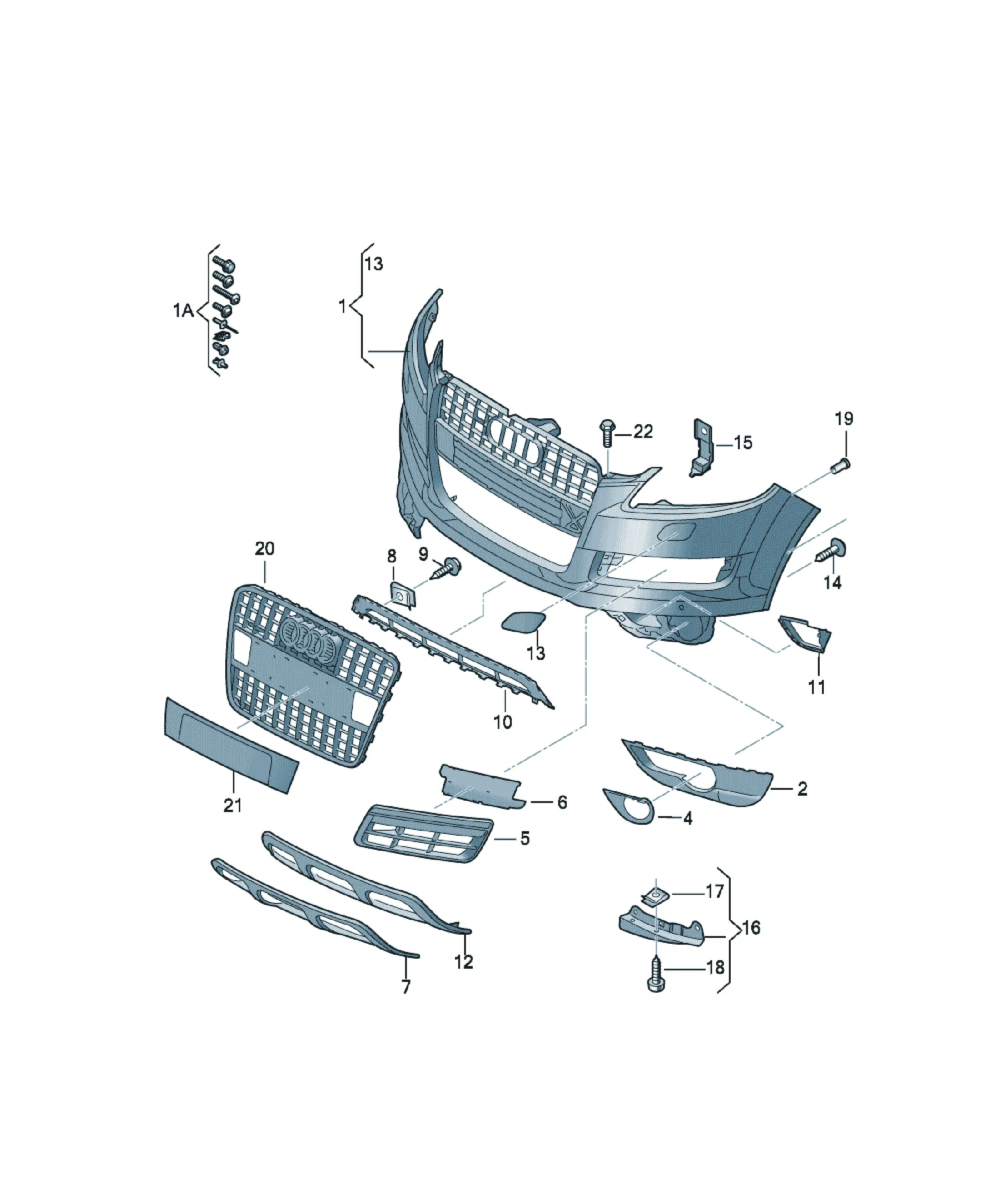 Front bumper diagram