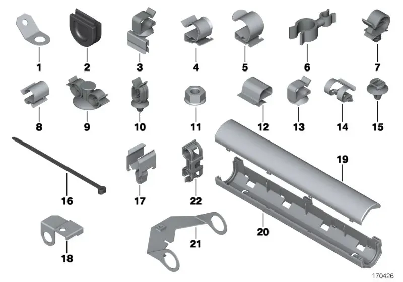 Cable holder diagram