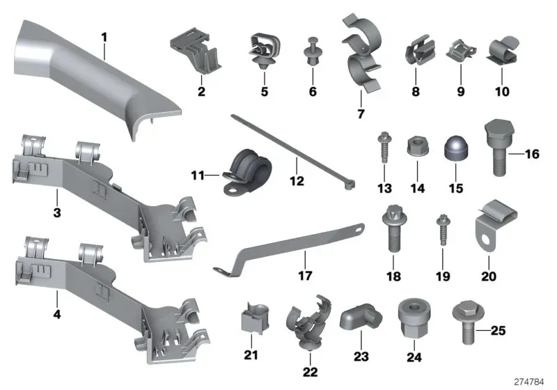 Cable holder and cover diagram