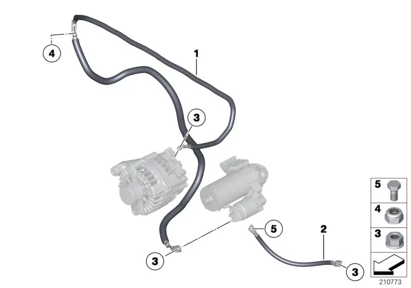 Starter cable diagram